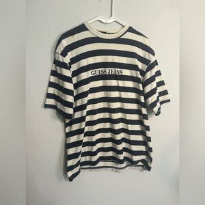 Vintage guess late 1980s men’s striped tee shirt